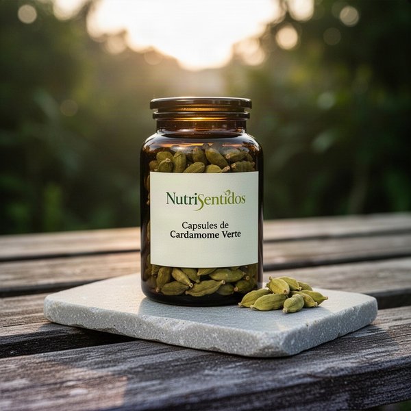 Nutrisentidos Capsules de Cardamome Verte d'Orient