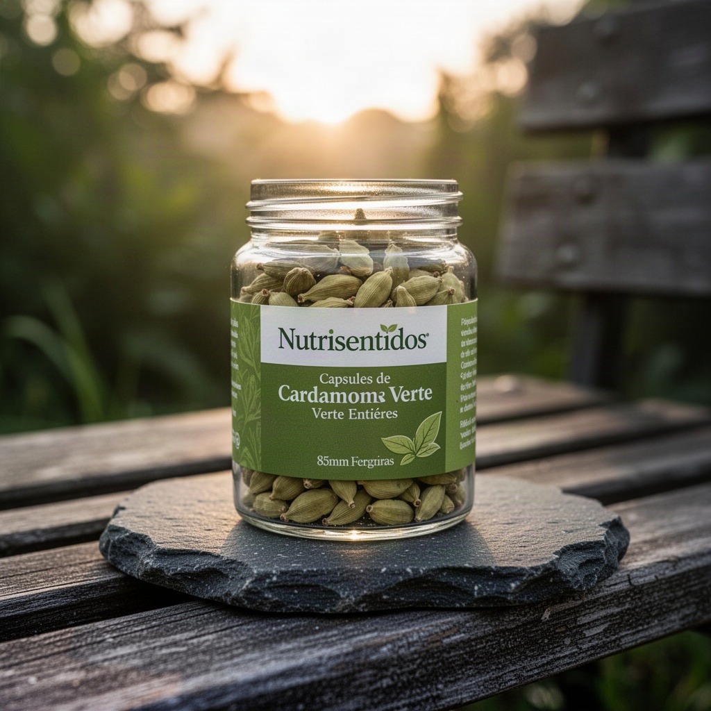 Nutrisentidos Capsules de Cardamome Verte Entières
