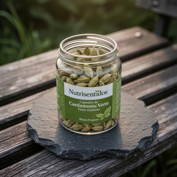 Nutrisentidos Capsules de Cardamome Verte Entières